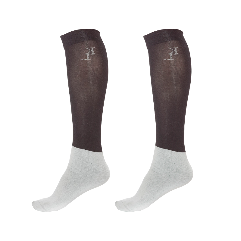 Kingsland - Chaussettes d'équitation Classic Show noir | - Ohlala