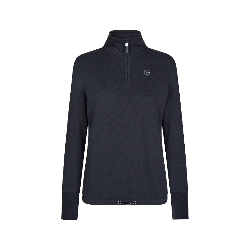 Kingsland - Sweat manches longues demi-zip femme KLHusna marine | - Ohlala