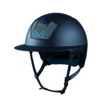Kask - Casque d'équitation Kooki Lady Crystals Carpet marine matt | - Ohlala