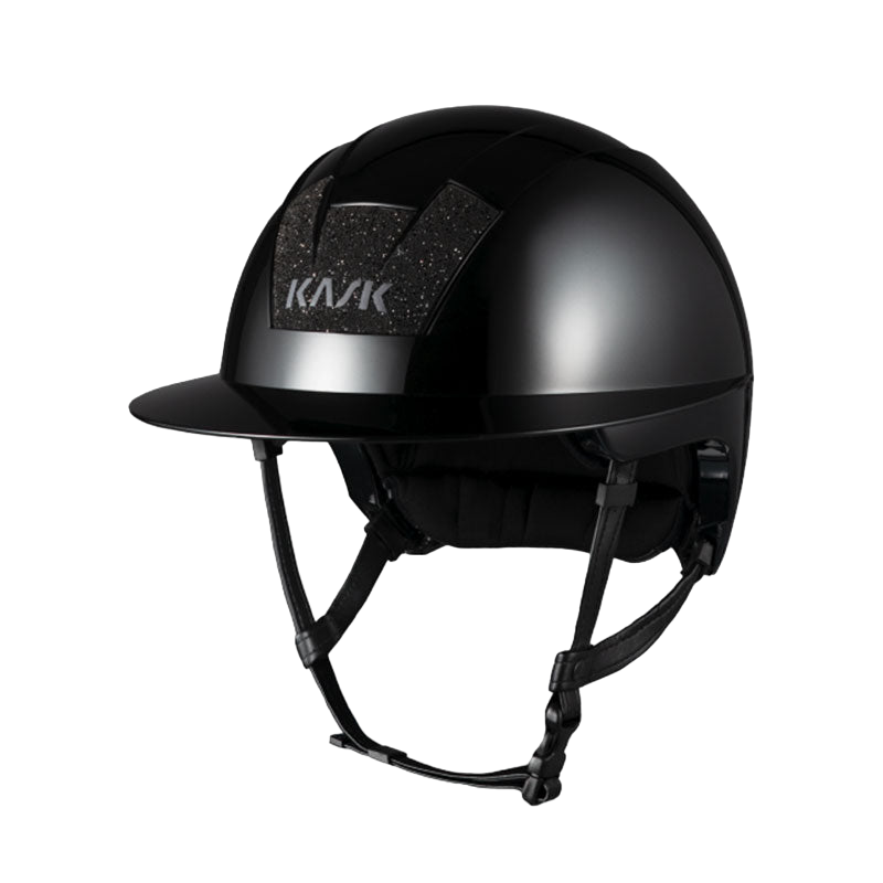 Kask - Kooki Lady Crystals Carpet Black Matt Riding Helmet | - Ohlala