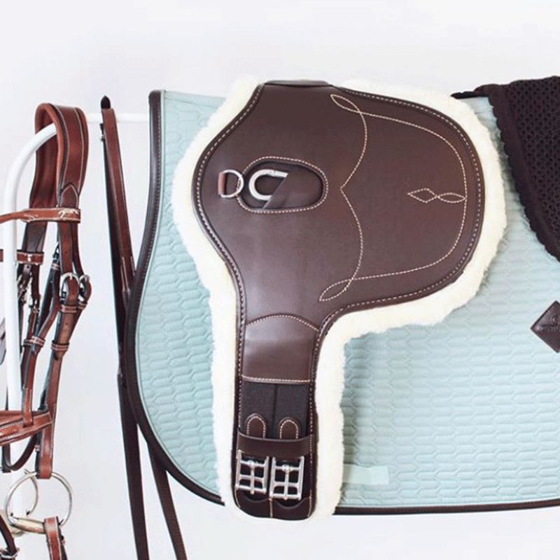 Kentucky Horsewear - ブラウンシープスキン ショートガースカバー | - Ohlala