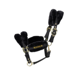 Kentucky Horsewear - Nylon halster schapenvacht soft zwart | - Ohlala