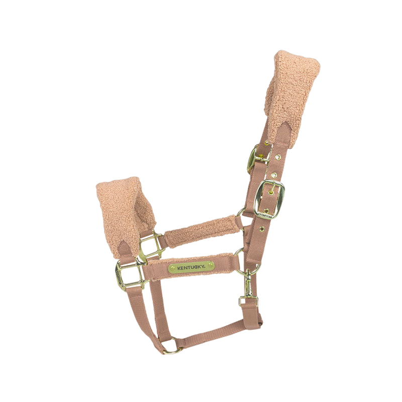 Kentucky Horsewear - Teddy fleece halter beige | - Ohlala