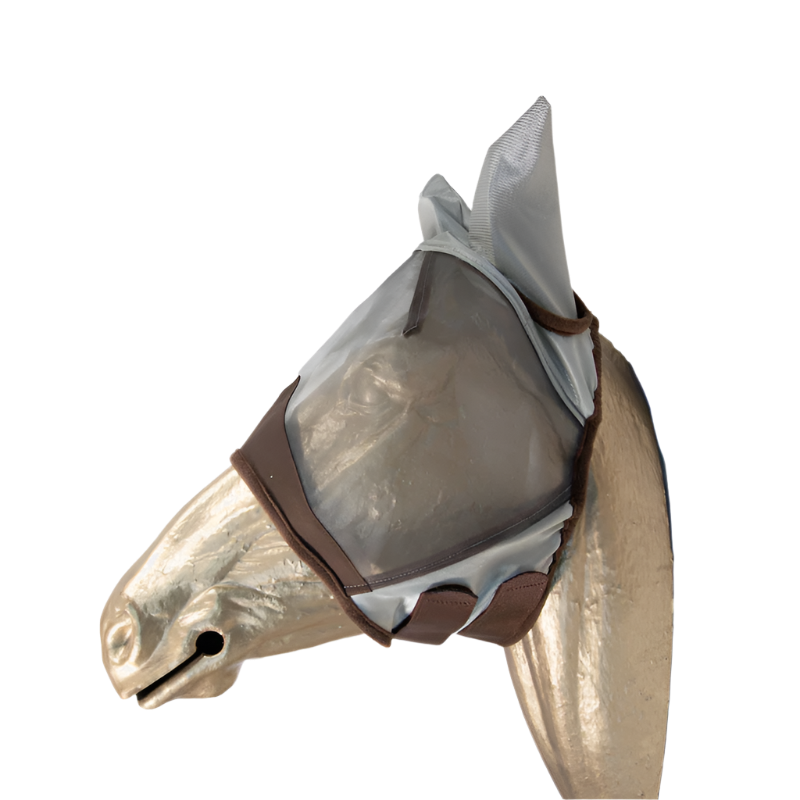 Kentucky Horsewear - Classic fly mask with ears in silver | - Ohlala