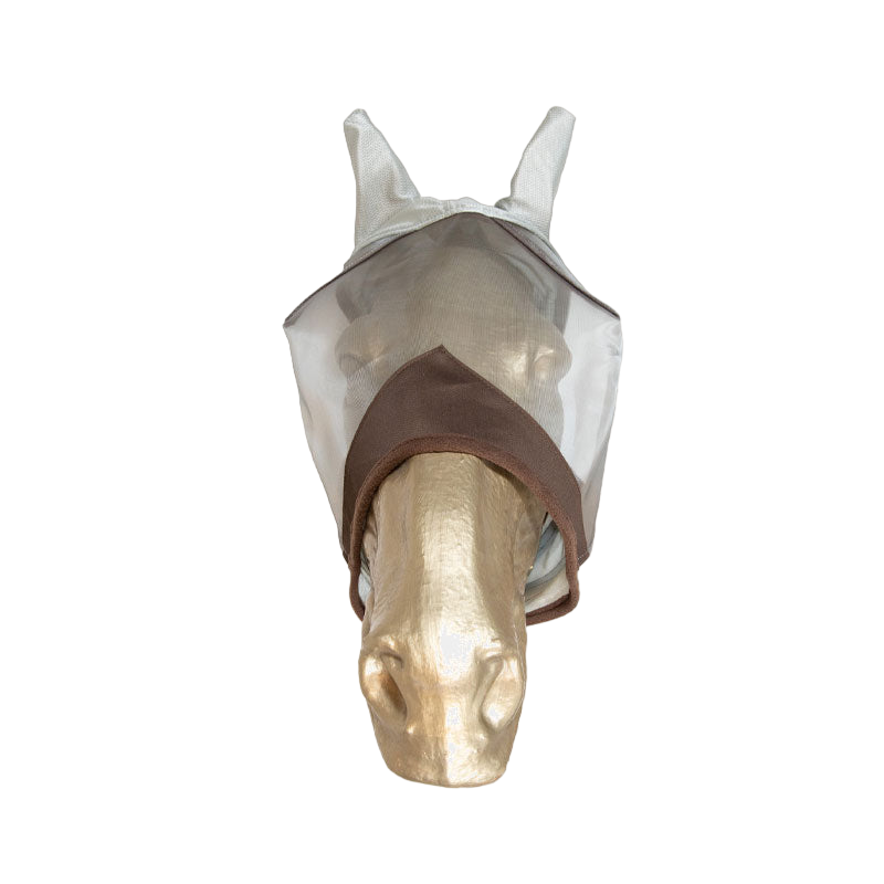 Kentucky Horsewear - Classic fly mask with ears in silver | - Ohlala