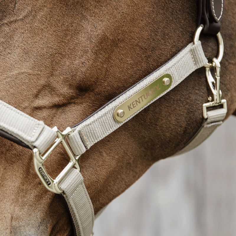 Kentucky Horsewear - Cavezza anatomica in nylon beige | - Ohlala