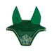 Kentucky Horsewear - Bonnet para caballos Wellington Velvet Printing paisley garden verde/marino | - Ohlala