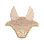Kentucky Horsewear - Bonnet para caballos Wellington Velvet Printing spring leaves whispers marrón/blanco | - Ohlala