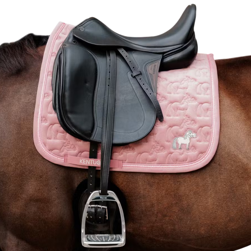 Kentucky Horsewear - ドレッサージュ用サドルパッド Sammy glitter pearls オールドローズ | - Ohlala