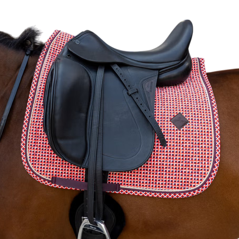 Kentucky Horsewear - Sudadero de dressage Velvet Printing check rojo | - Ohlala