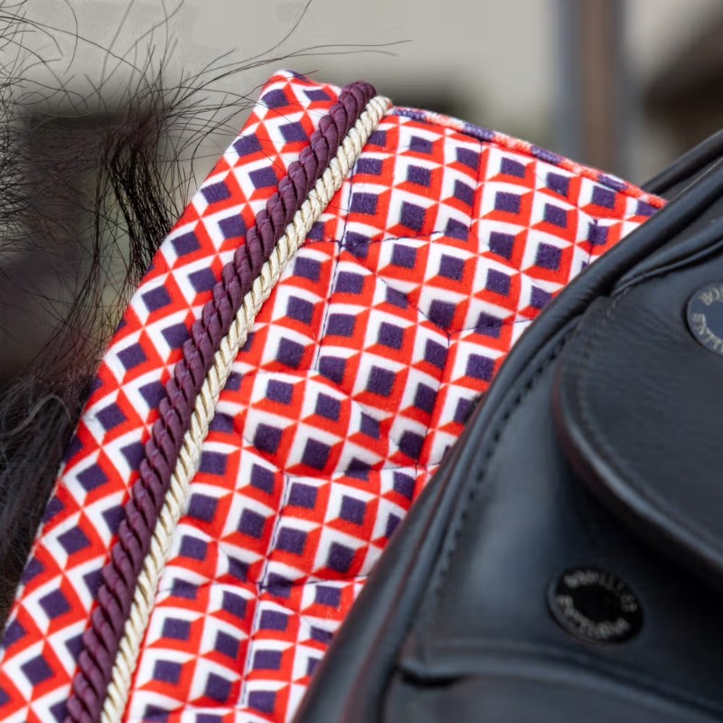 Kentucky Horsewear - Sudadero de dressage Velvet Printing check rojo | - Ohlala
