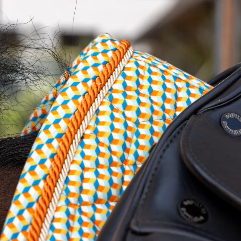 Kentucky Horsewear - Sudadero de doma Velvet Printing cubes colorfull | - Ohlala