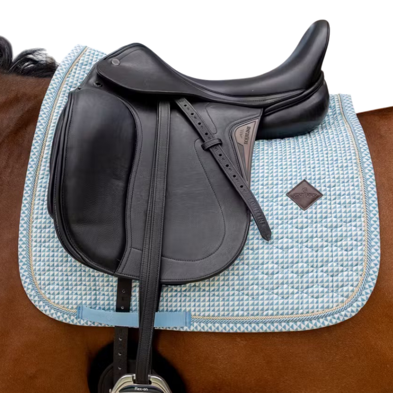 Kentucky Horsewear - Tappeto da dressage Velvet Printing flags azzurro | - Ohlala