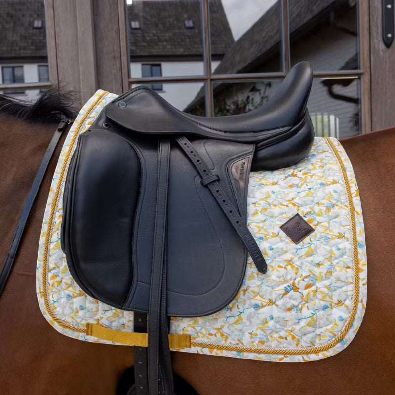 Kentucky Horsewear - Sudadero de doma Velvet Printing spring leaves whispers marrón/ blanco | - Ohlala