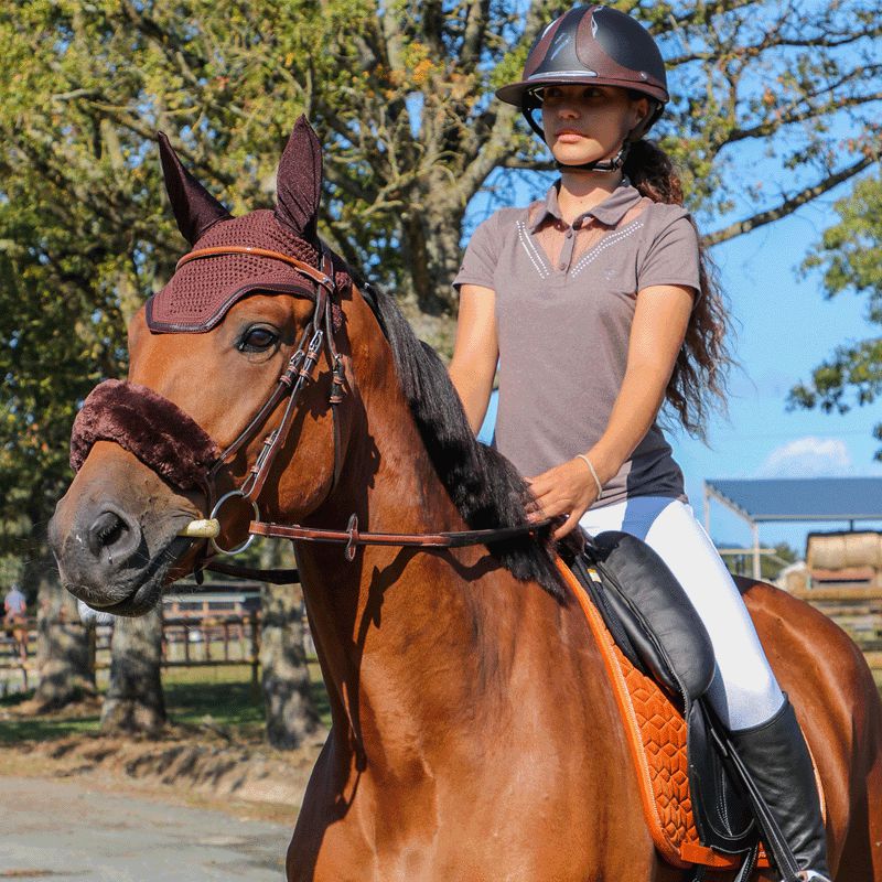 Kentucky Horsewear - Osłona naczółka brązowa | - Ohlala