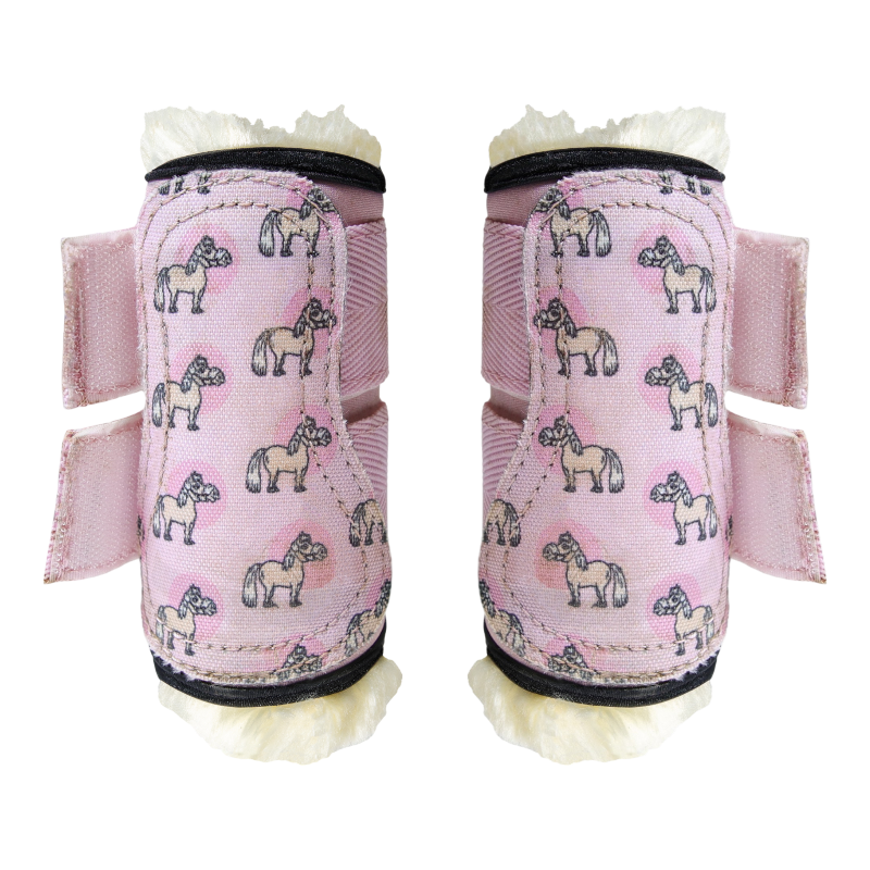 Kentucky Horsewear - Guêtres mouton antérieurs Sammy Collection vieux rose | - Ohlala