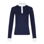 Kentucky Horsewear - Damen Langarm-Polo Classic marine | - Ohlala