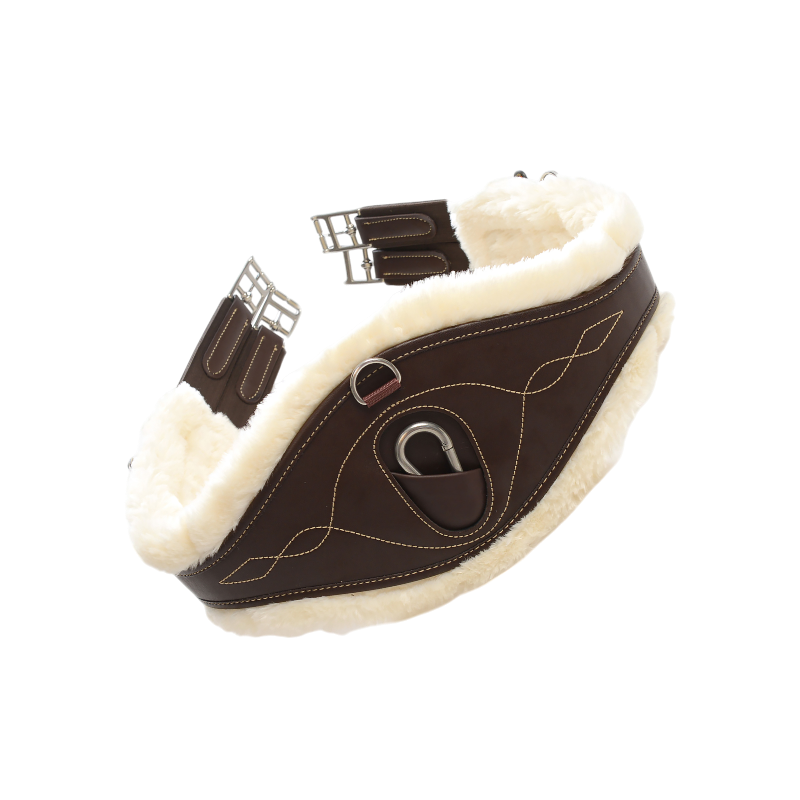 Kentucky Horsewear - Sangle anatomique mouton marron | - Ohlala