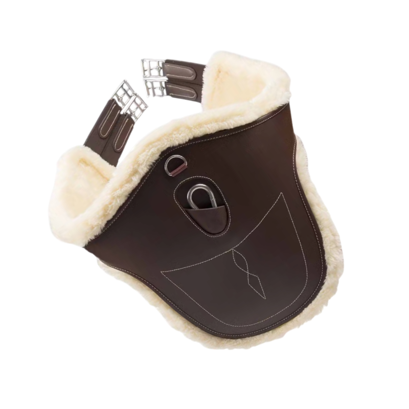 Kentucky Horsewear - Sangle bavette mouton marron | - Ohlala