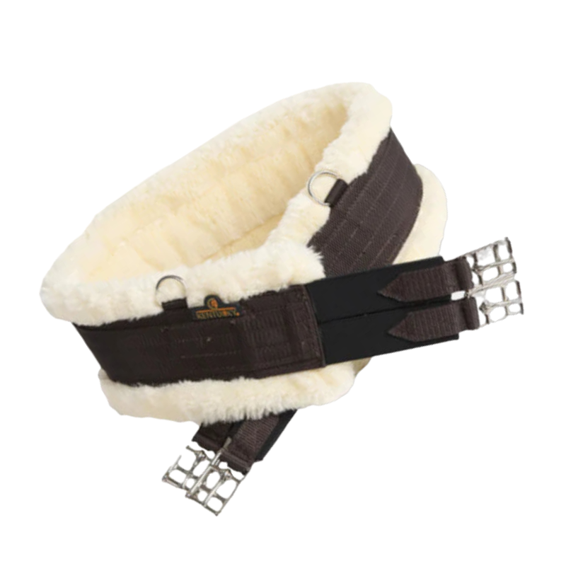Kentucky Horsewear - Sottopancia in montone classico cioccolato | - Ohlala