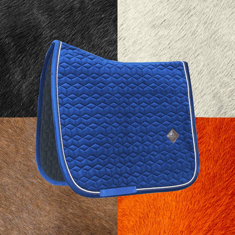 Kentucky Horsewear - Dressurschabracke Basic Velvet marine | - Ohlala