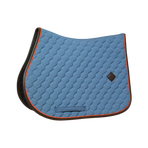 Kentucky Horsewear - Onion Quilt Leather Neon Saddle Pad blue | - Ohlala