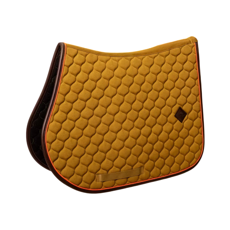 Kentucky Horsewear - Tapis de selle Onion Quilt Leather Neon kaki