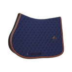 Kentucky Horsewear - Onion Quilt Leather Neon Saddle Pad navy | - Ohlala