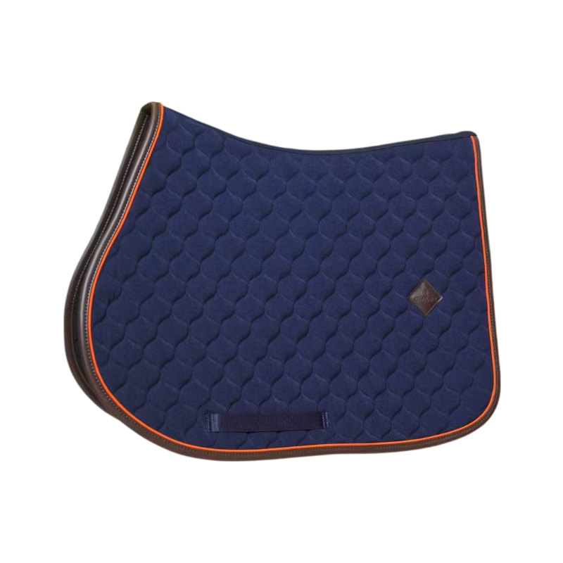Kentucky Horsewear - Tapis de selle Onion Quilt Leather Neon marine
