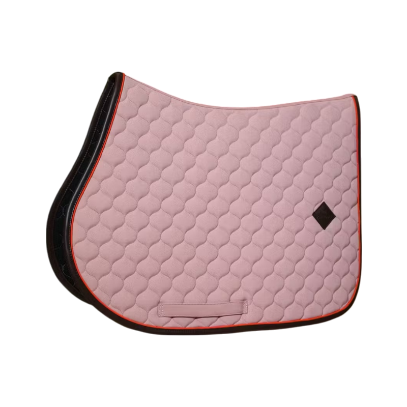Kentucky Horsewear - Tapis de selle Onion Quilt Leather Neon vieux rose