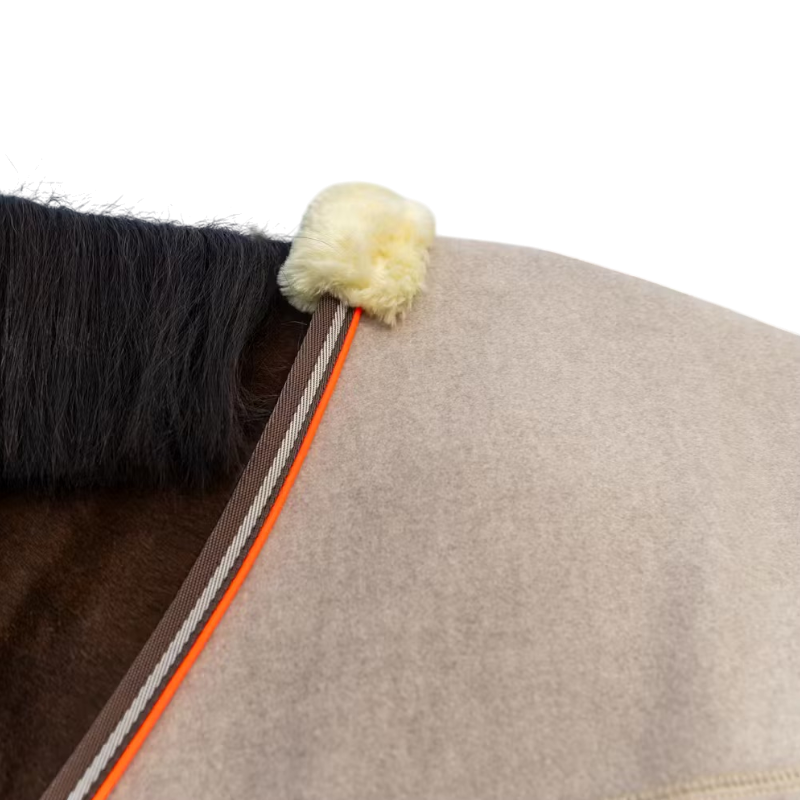 Kentucky Horsewear - Coperta in pile Heavy Melange beige | - Ohlala