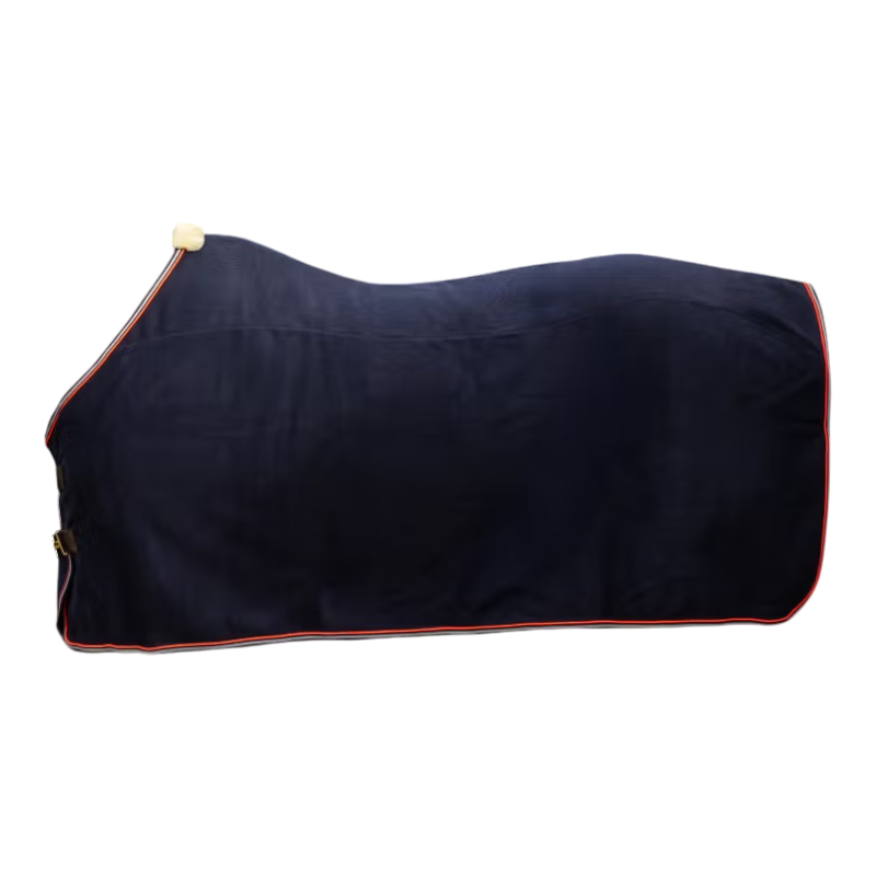 Kentucky Horsewear - Coperta in pile Heavy Melange blu navy | - Ohlala