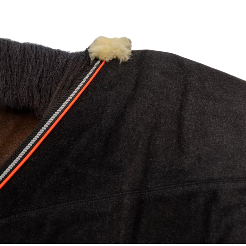 Kentucky Horsewear - Couverture polaire Heavy Melange noir | - Ohlala