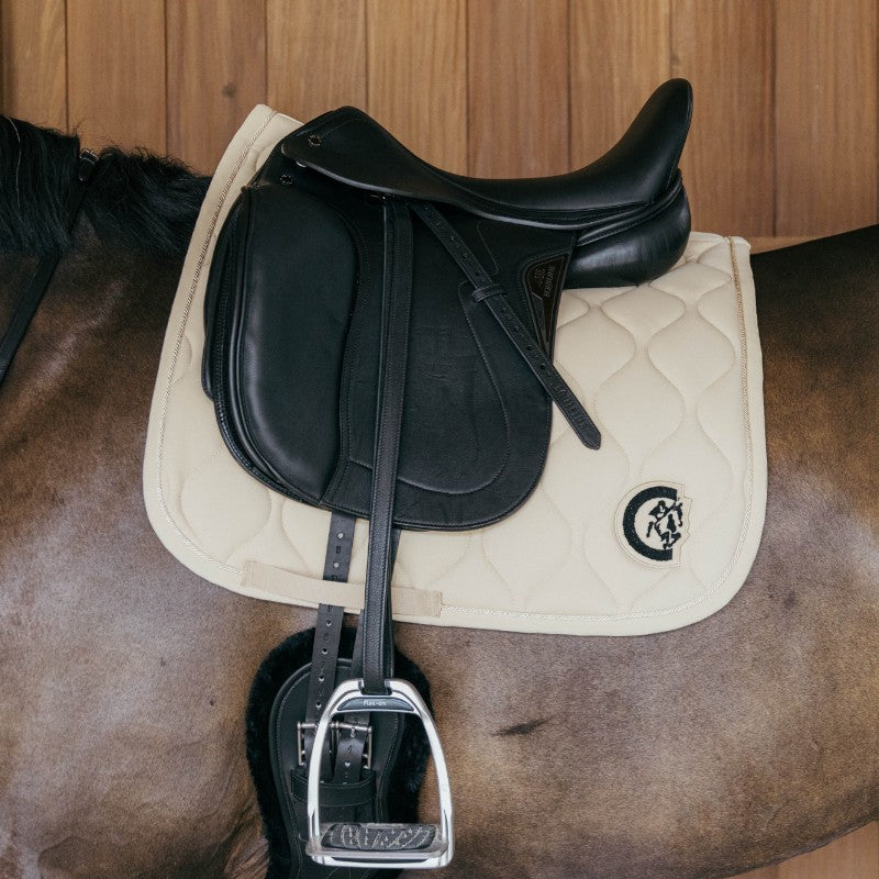 Kentucky Horsewear - Dressurpad Wave 3D Logo beige | - Ohlala