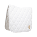 Kentucky Horsewear - Wave 3D Dressage Saddle Pad white logo | - Ohlala