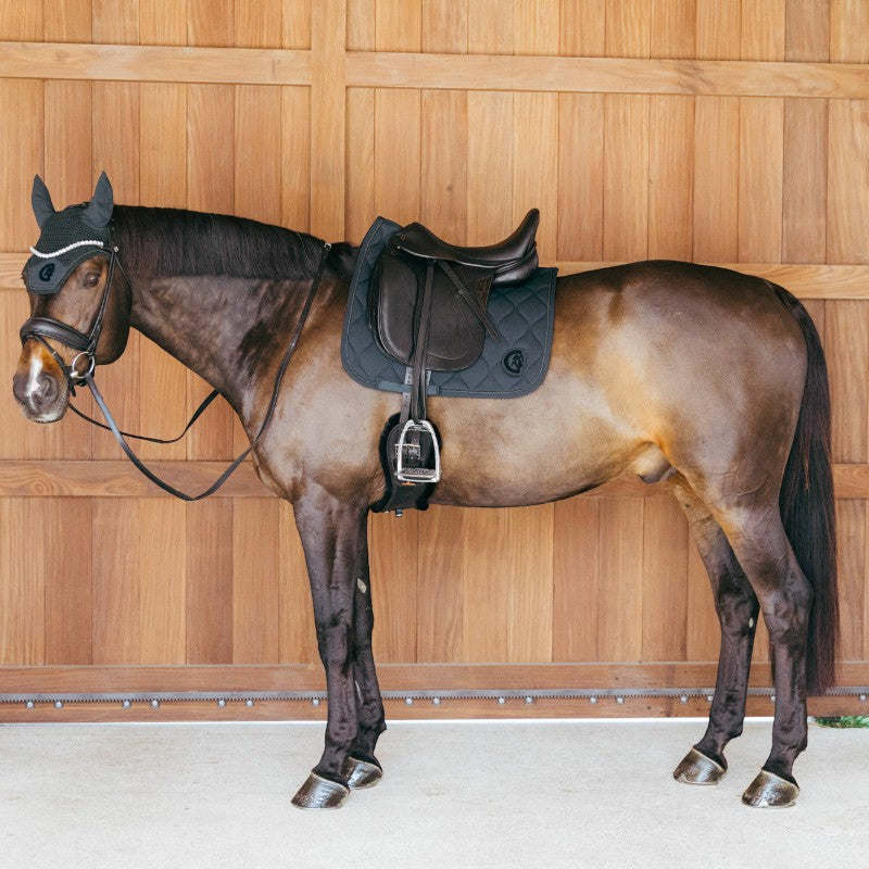 Kentucky Horsewear - Wave Dressage Saddle Pad 3D Forest Green Logo | - Ohlala