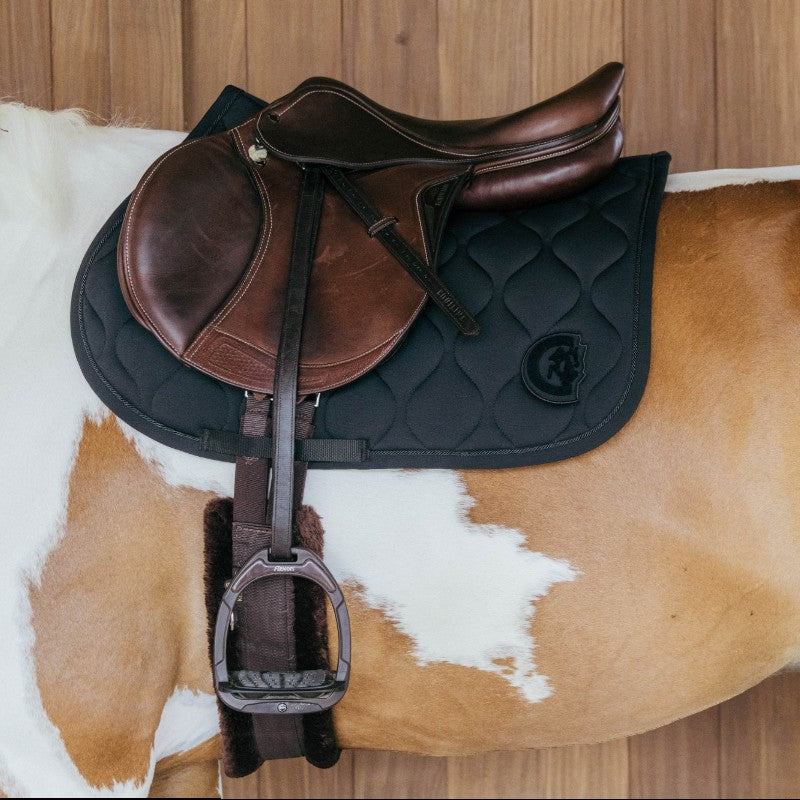 Kentucky Horsewear - Springzadeldek Wave 3D logo zwart | - Ohlala