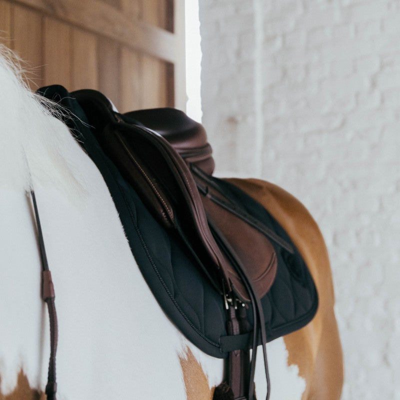 Kentucky Horsewear - Springzadeldek Wave 3D logo zwart | - Ohlala