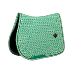 Kentucky Horsewear - Tapis de selle Velvet Printing maze cipher vert/ blanc | - Ohlala