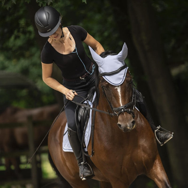 Lami-cell - Casque d'équitation Luc noir/cuir | - Ohlala