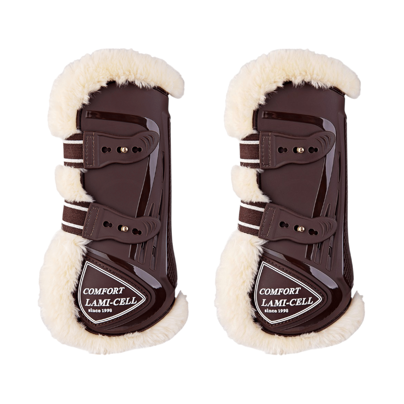 Lami-cell - Open slippers Comfort Brown Bamboo