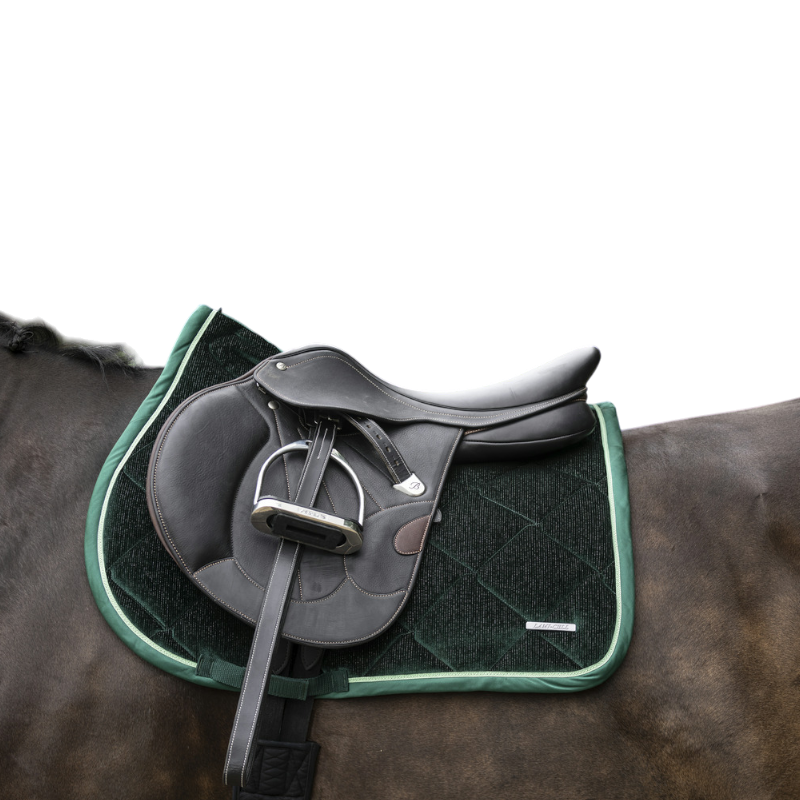 Lami-cell - Glimmer Saddle Pad Dark Green | - Ohlala