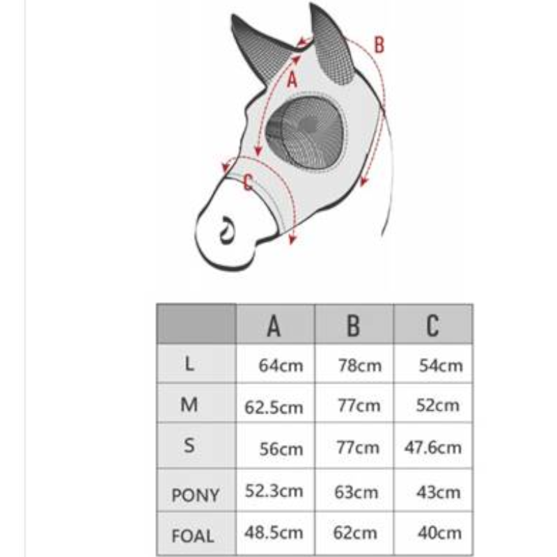 Lami-Cell - Lycra Black Fly Mask