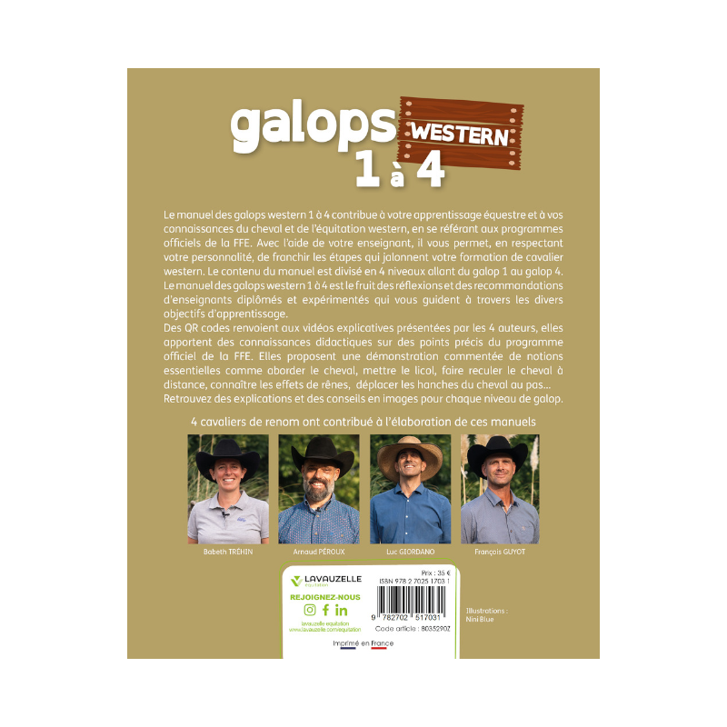Lavauzelle - Preparation book for Western Galops 1 to 4 with videos | - Ohlala