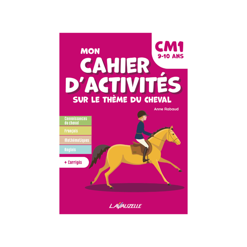 Lavauzelle - Horse-themed activity book Year 5 level | - Ohlala