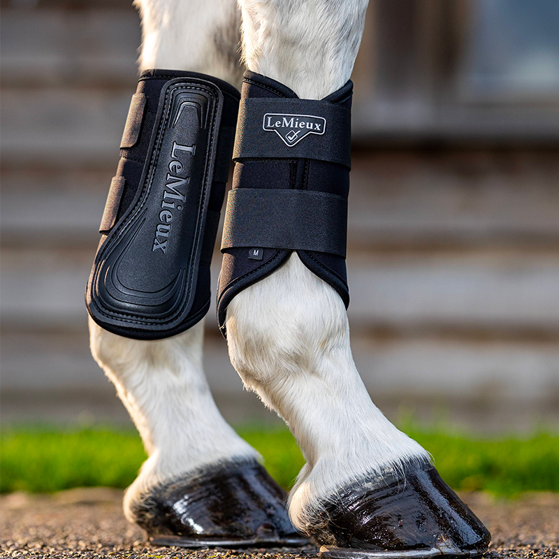 Lemieux - Grafter black soft closed brushing boots (x2) | - Ohlala
