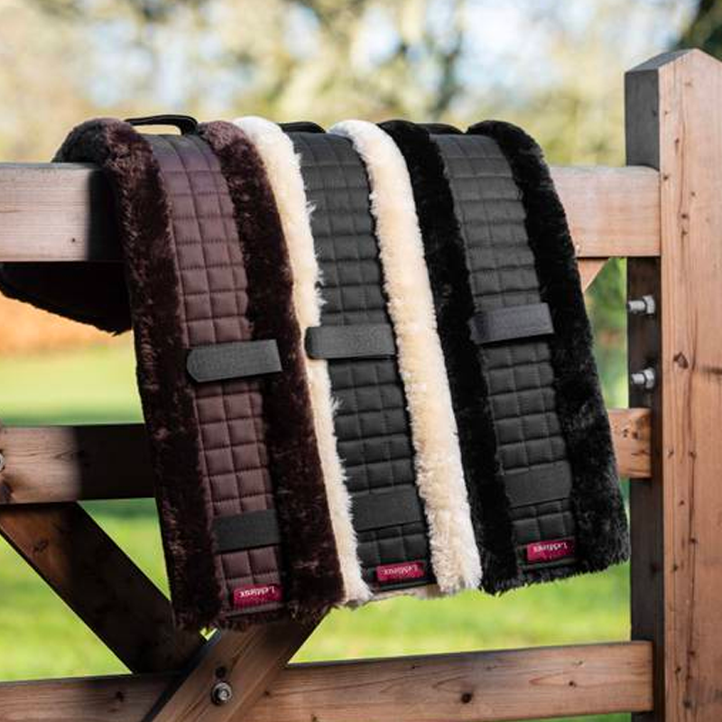 Lemieux - GP Mixed Synthetic Wool Girth Cover Black/Black | - Ohlala
