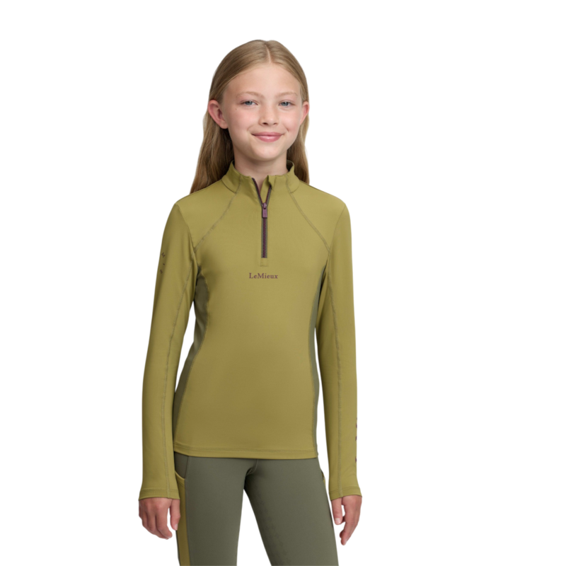LeMieux - Kids' Classic Young Rider Long-Sleeve Base Layer in Gooseberry