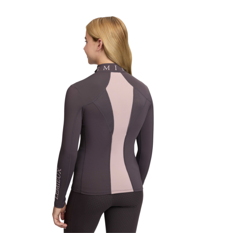 LeMieux - Kids' Rider Mia Mesh Long-Sleeve Base Layer in Cocoa