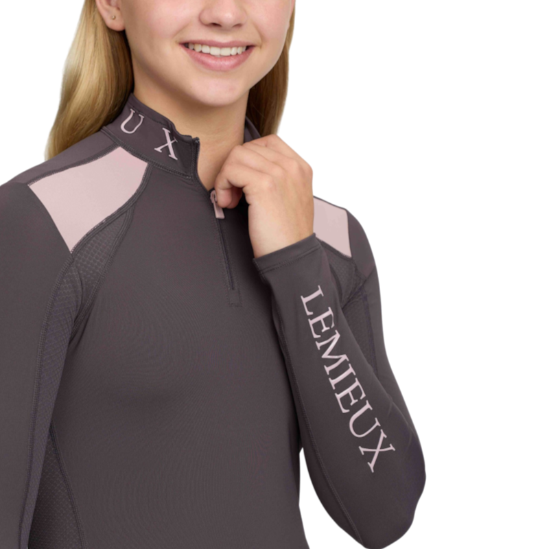 LeMieux - Kids' Rider Mia Mesh Long-Sleeve Base Layer in Cocoa